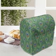 thumbnail image 3 of Feather Stand Mixer Cover, Peacock Feathers Peafowl Eastern Boho Positive Design, Kitchen Appliance Organizer Bag Cover with Pockets, 5 Quarts, Jade Green Caramel Blue, by Ambesonne, 3 of 4