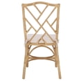 thumbnail image 5 of Safavieh Chadale Scandinavian Rattan and Fabric Dining Side Chairs, Natural/Cream (Set of 2), 5 of 6
