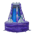 thumbnail image 3 of JumpOrange 19’ Dark Night Commercial Grade Water Slide with Splash Pool for Kids and Adults (with Blower), Outdoor Indoor, Wet Dry Use, Tall Inflatable, 3 of 5