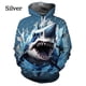 thumbnail image 4 of Sudadera con capucha con estampado 3D de tiburón, sudadera informal divertida con animales para hombres y niños, sudaderas holgadas de gran tamaño con gráficos, ropa de calle, 4 of 5