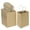 Brown, variant on 100pcs 5.25x3.25x8.25 Inch Small Plain Natural Paper Gift Bags with Handles Bulk, Kraft Bags for Birthday Party Favors Grocery Retail Shopping Business Goody Craft Bags Cub (Brown 100 Count)