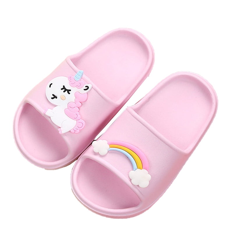 rainbow slippers girl