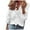White, variant on kaprioy Ruffled Tops for Women V Neck Long Sleeve Ruffle Shirt Comfort Plus Size Long Sleeve Shirts for Women White, XXXL