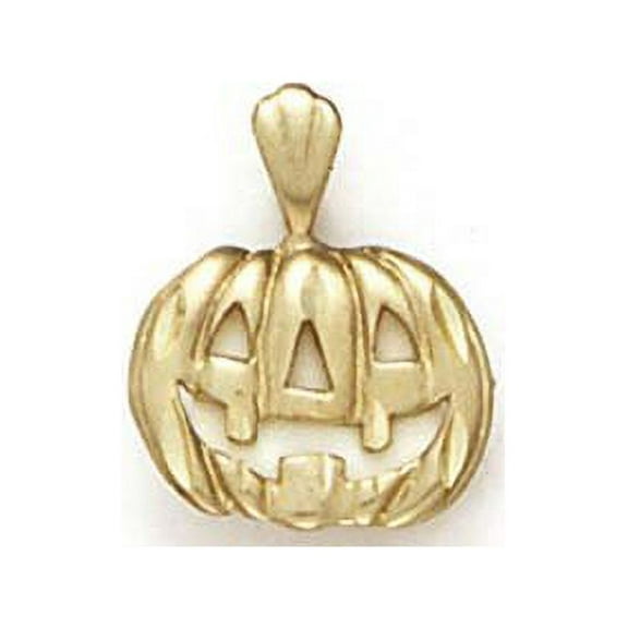 14k Yellow Gold Jack-O-Lantern Pendant - .8 Grams