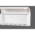 thumbnail image 4 of Soporte para cepillos de dientes, ABS, soporte organizador de almacenamiento de cepillos de dientes autoadhesivo a prueba de polvo montado en la pared (13 cm (6 ranuras para cepillos)), blanco, 4 of 5