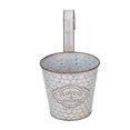 thumbnail image 3 of Cubo de hierro para jardinería con un solo gancho desmontable (blanco), 3 of 10