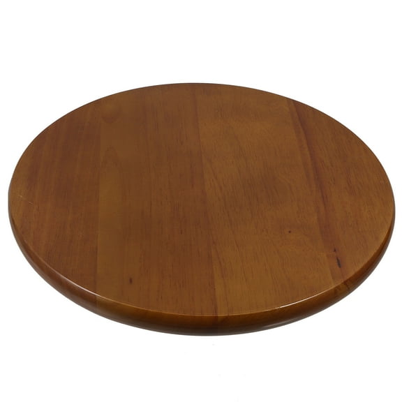 Topbathy Wooden Stool Seat Replacement Brown Rubberwood for Bar and Home Use