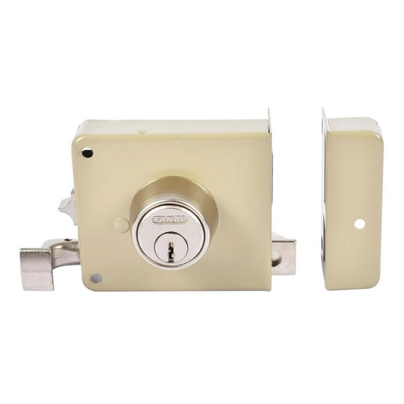 Cerradura Sobreponer Derecha Mont Hard Acero 3 Llaves