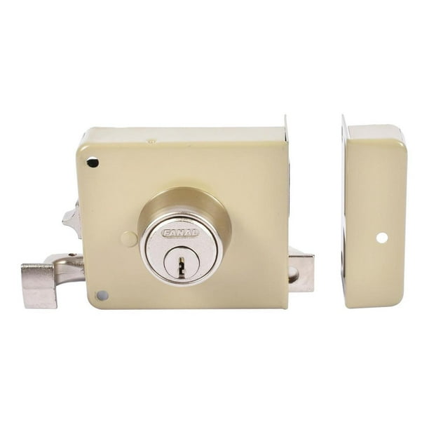 Cerradura Sobreponer Derecha Mont Hard Acero 3 Llaves