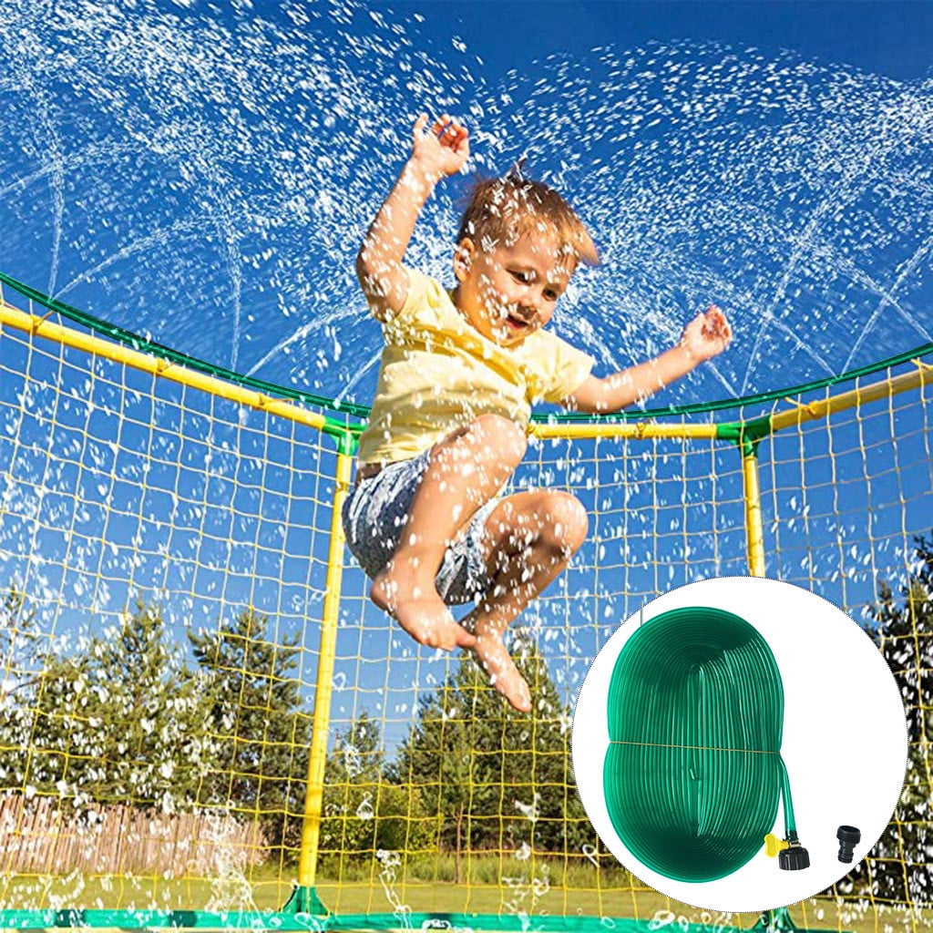39.4FT Trampoline Waterpark Sprinkler Outdoor Kids Water Play Free Delivery NEW 
