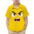 thumbnail image 2 of Piuwrlz 6 Boys Short polo Sleeve Toddler Funny Graphic Shirts Tops Boy Funny Graphic Shirts Tops Pullover T Shirts Yellow Size 6 Years, 2 of 9