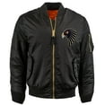 thumbnail image 1 of Ma Croix Mens Souvenir Bomber Jacket Premium MA-1 Flight Outerwear, 1 of 3