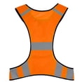 thumbnail image 4 of Chaleco reflectante para correr Chaleco de seguridad transpirable para la noche naranja, 4 of 4