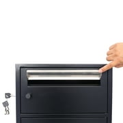 Package Delivery Boxes for Outside, Freestanding Express Mail Parcel Box with Locking Letterbox Drop and Multi Compartments, Extra Large Weather-Proof Parcel Mailbox for House Porch, Curbside