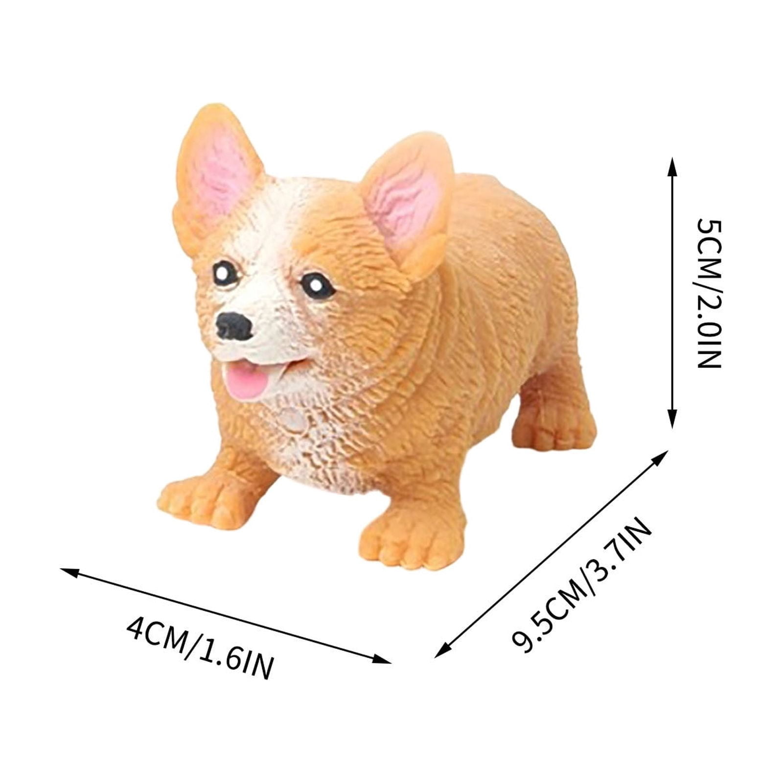Yannianjz Sensory Party Favors for Adults Stress Balls, Squeeze FidgetToys, Cute Pug Corgi Pig Plush DogToysfor Anxiety Relief, Office, Classroom