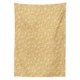 thumbnail image 3 of Ambesonne Shabby Flora Tablecloth Rectangular Table Cover, Romantic Rose Petal, 60"x90", Pink and Yellow, 3 of 4