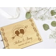 thumbnail image 6 of Darling Souvenir Personalized Engraved Laser Cut Wedding Guest Book Wooden Cover Sign-in Book Registry Guestbook Scrapbook-HR, 6 of 7