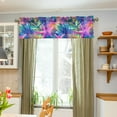 thumbnail image 3 of Yayeee Kitchen Valance Rod Pocket 54" x 18" Living Room Window Curtain, Colorful Starfish, 3 of 6