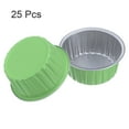 thumbnail image 3 of Grass Green Cupcake Cups, 25pcs 66x36x85mm Aluminum Foil Standard Cupcake Liners, 3 of 6
