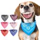 thumbnail image 2 of Pañuelo ajustable de cuero con estampado para perros, collar suave para mascotas, suministros para perros, bufanda para gatos, collar para cachorros de chihuahua, pañuelo para mascotas, 2 of 5