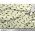 thumbnail image 2 of Soimoi polyester Crepe Fabric Flycathcer Bird Fabric Prints By Yard 52 Inch Wide, 2 of 5