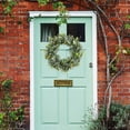 thumbnail image 4 of AMLESO 18" Welcome Eucalyptus Wreath Front Door Garland Artificial Green Leaves Spring, 4 of 8