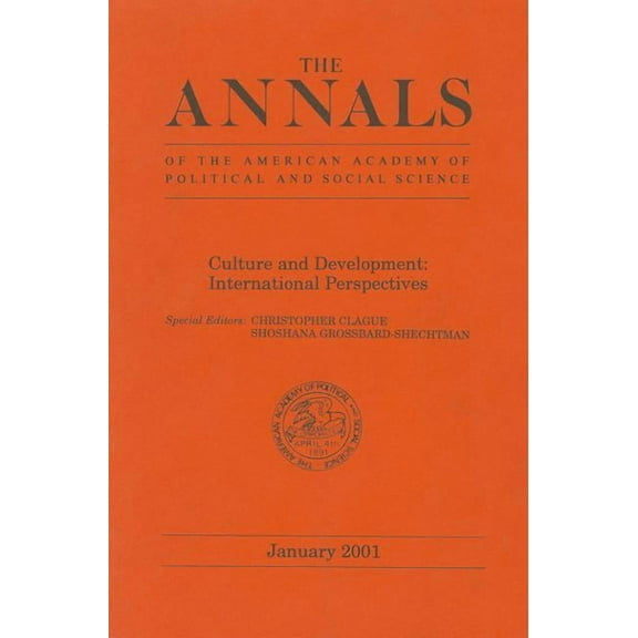 Annals of the American Academy of Politi Culture and Development: International Perspectives, Book 573, (Paperback)
