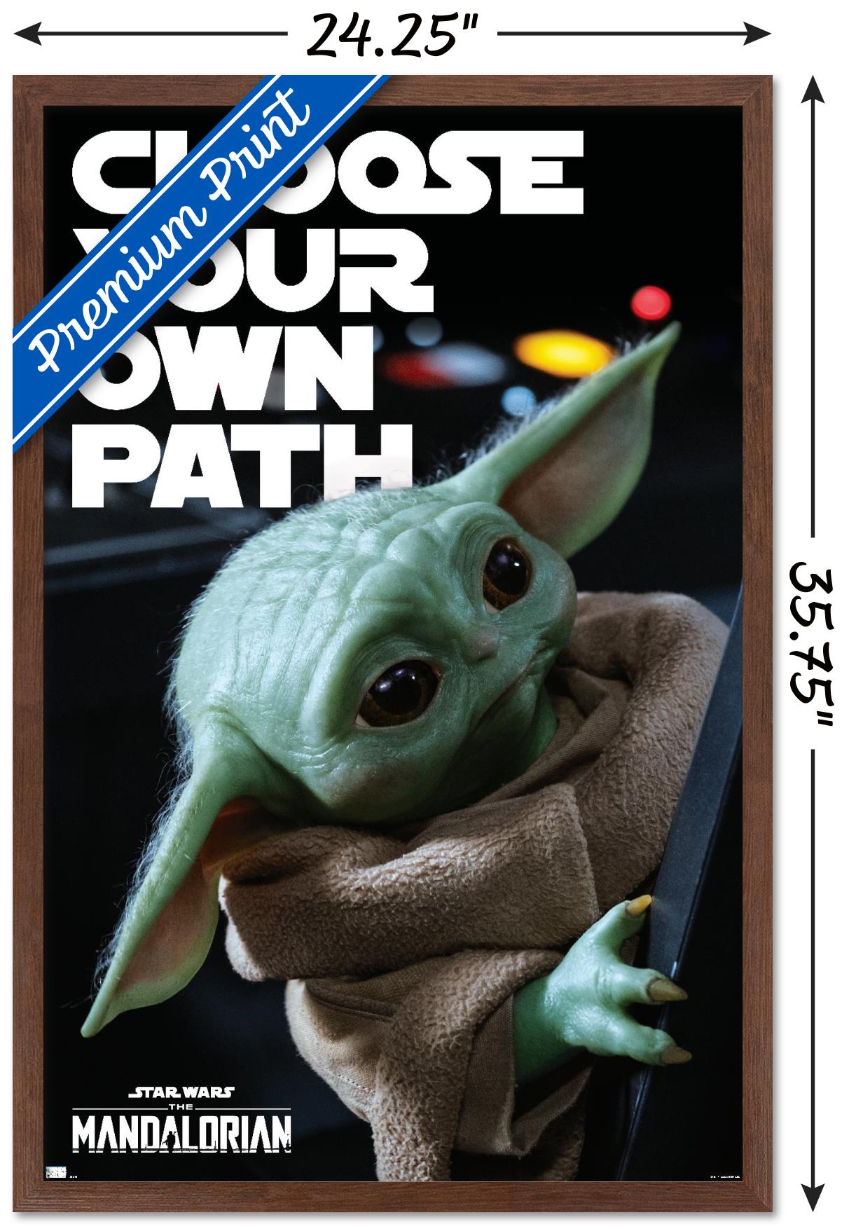 Star Wars: The Mandalorian Season 2 - Choose Your Own Path Wall Poster, 22.375" x 34", Framed