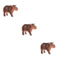 thumbnail image 4 of Guardoinrt Interactive Simulation Animal Figures Model for Kids Educational Toys Rhinoceros 3Set, 4 of 6