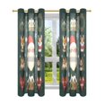 thumbnail image 7 of Yayeee Window Curtains Set of 2 for Living Room Light Filtering 63"x42", Green Christmas, 7 of 7