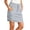 Gray, variant on Womens Womens Skirts Long Flowy Mini Pencil Paperbag Waist Skirt - Back Pocket Knit Chiffon Party Blue L