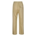 thumbnail image 3 of JTieacloth Mens Long Pants Fashionable Summer Men's Simple And Style Trousers And Men's Pants Yellow, 3 of 5