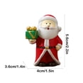 thumbnail image 3 of Fiudx Liquidación de ofertas flash Adornos de decoración navideña Adornos artesanales de Papá Noel, 3 of 6