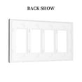 thumbnail image 2 of Cool Duck Switch Cover Decorative Wall Plate / 4-Gang Screwless / Standard Size 4.5x8 in, 2 of 5