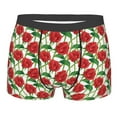 thumbnail image 5 of Uemuo Rose Flowers Pattern Men's Boxer Briefs,Trunk Anti-Chafing,Comfortable, Durable, and Stylish Underwear-Small, 5 of 9