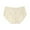 Beige, variant on White Cotton Underwear for Women Women's Lace Underwear Mid-Waisted Ice Silk Full Cover Underwear Soft Satin High Waisted Panties Lightweight Breathable Underpant Briefs Black