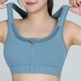 thumbnail image 4 of Fesfesfes Sport Bras for Women Front Front Closure Bras Plush-Up Bras Front-Zipper-Up Shockproof Strength Yoga Bras Fitness Jogging Bra, 4 of 9