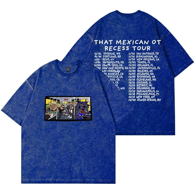 That Mexican OT Recess Wash Camisetas Mujeres Hombres HipHop Algodón Camiseta de manga corta,2,XXXL