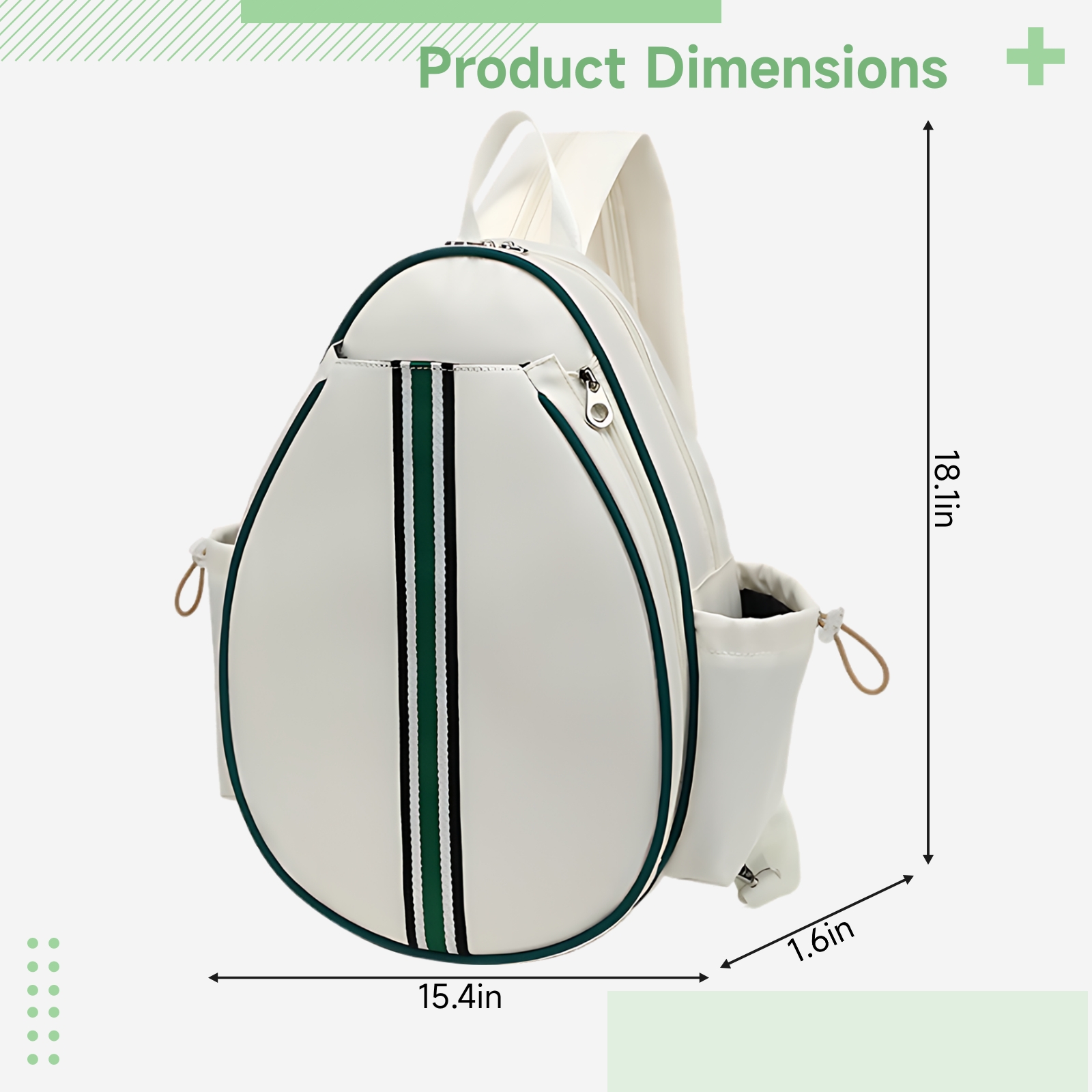 Waterproof Pickleball Backpack for Men and Women, Multi-functional Sports Bag with Shoe Compartment, Tennis and Badminton Racket Holder, Breathable, Adjustable Strap, Oxford Fabric
