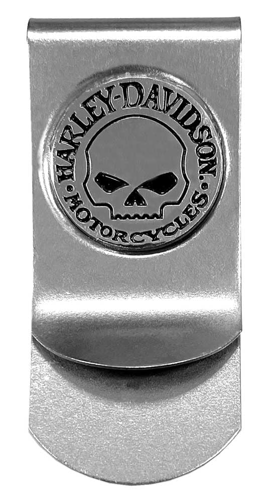 Metal Money Clip Cash Bills Credit Card Metal Holder Clip Skull Design-004