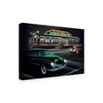 thumbnail image 2 of Trademark Fine Art 'Diners and Cars II' Canvas Art by Helen Flint, 2 of 4