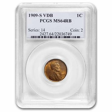 1909-S VDB Lincoln Cent MS-64 PCGS (Red/Brown)