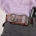thumbnail image 6 of 4" Leather Knife Sheath, Pocket Knife Pouch Vertical Horizontal Handmade Sheath with Belt Loop Fit 4'' Folding Knife for Men Women, 6 of 6