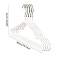 thumbnail image 3 of Heavy Duty Clothes Hanger Set, Non Slip Hangers with Steel Core for Shirts, Coats, Jackets, Trousers and Dresses, Space Saving Wardrobe Organization and Storage, 5 Pack, 3 of 6