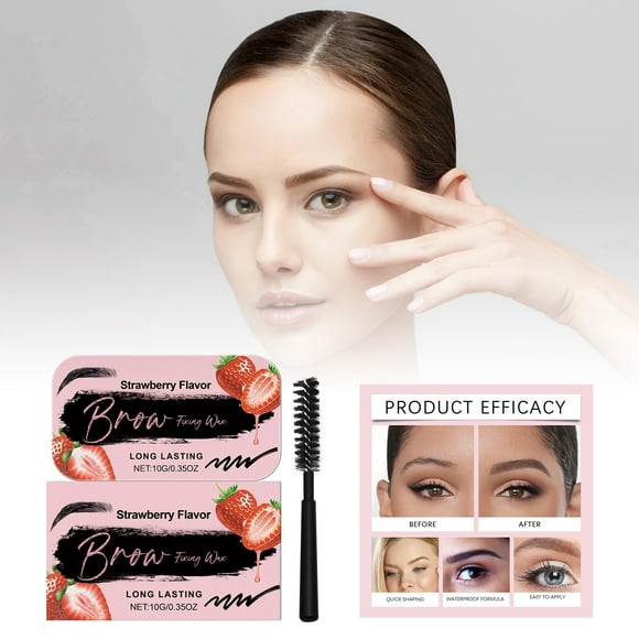 asddcavvf Strawberry Eyebrow Wax Mild Ingredients Moisturize Rub Natural Long Lasting Eyebrow Wax