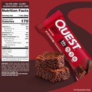Quest Protein Bar, Chocolate Brownie, 20g Protein, 12 Count