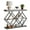 grey, variant on Huisuilinss 3-Tier Entryway Table,Industrial Console Table,Sofa Table With Storage,Narrow Side Table With Open Shelves,Diamond-Shaped Metal Frame Hallway Table For Living Room Entrance Foyer Office