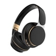 thumbnail image 2 of Auriculares sobre oreja, auriculares con sonido estéreo premium con controlador de 40 mm, cómodos auriculares plegables con orejeras de proteína pa negro, 2 of 8