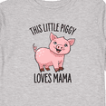 thumbnail image 4 of Inktastic This Little Piggy Loves Mama Cute Boys or Girls Long Sleeve Toddler T-Shirt, 4 of 5