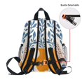 thumbnail image 5 of FORMRS School Backpack with Front Zippered Pocket 12" Student Travel Daypack, Leopards Leaves, 5 of 6